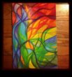Lumea vibrantă a artei abstracte de creion colorat