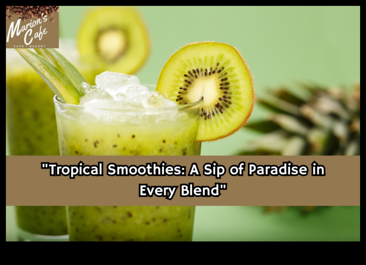 Paradise verzi tropicale: arome exotice în aventurile tale cu smoothie verde
